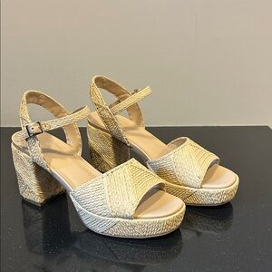 Calvin Klein Platform Block Heel Sandals